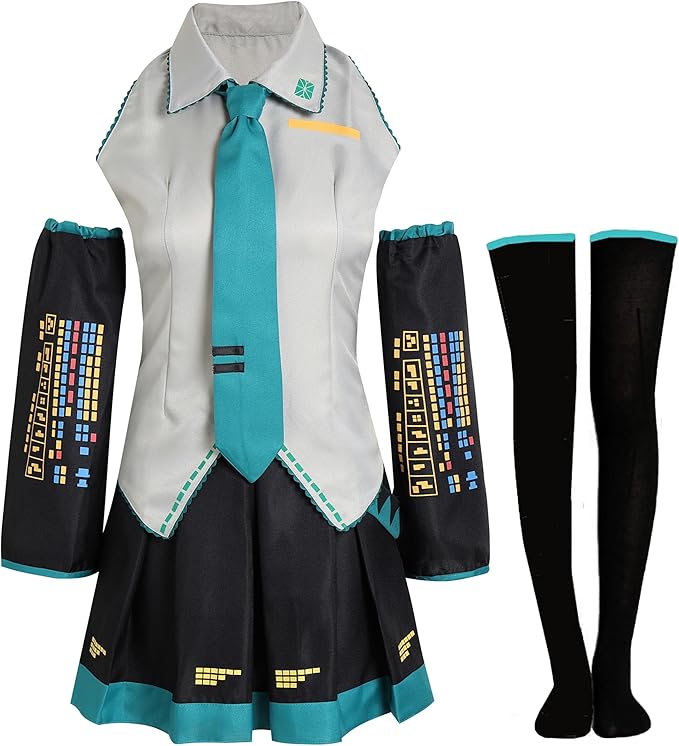 Hatsune Miku Cosplay Costume Full Set - CosComme Finds