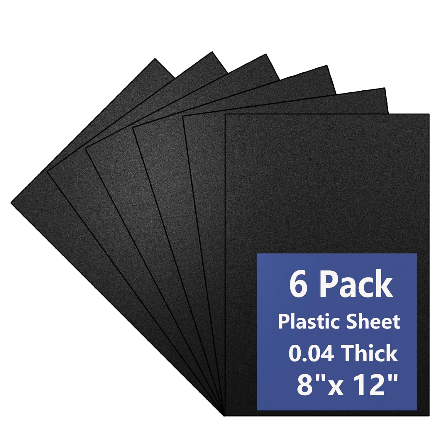 6 Pack Black Plastic Sheet - CosComme Finds
