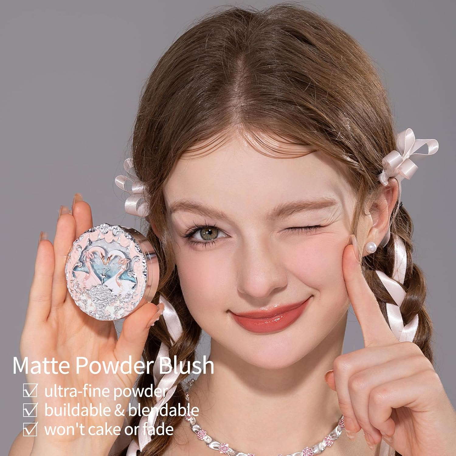 Flower Knows Swan Ballet Embossed Blush - CosComme Finds