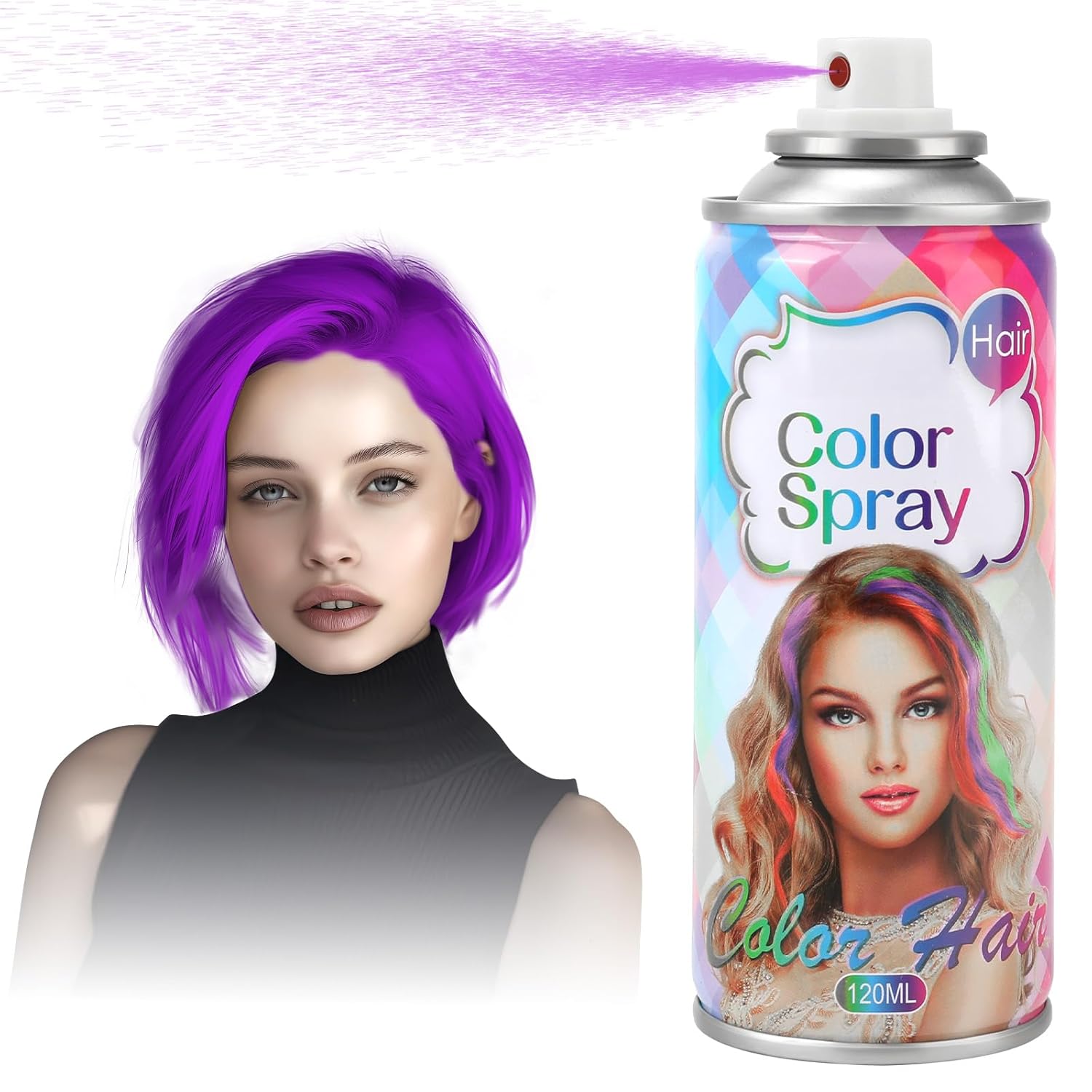 Purple Temporary Hair Color Spray - CosComme Finds