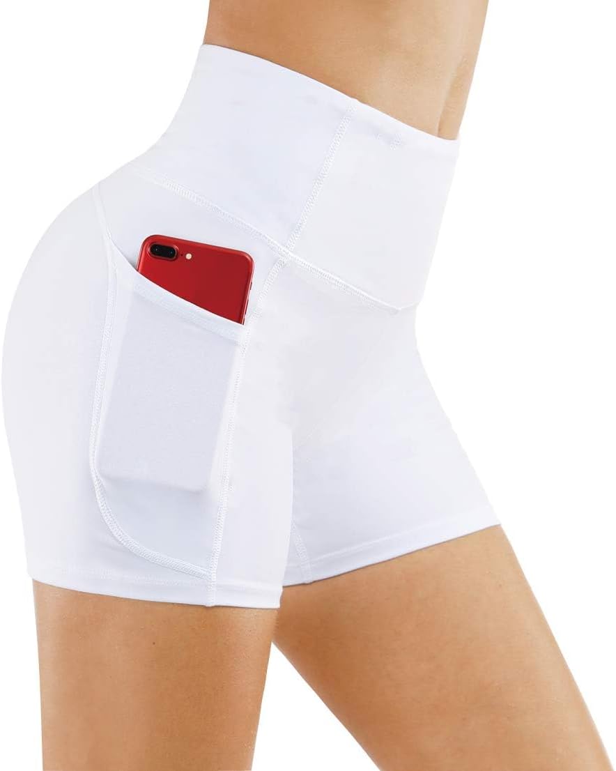 Tummy Control Yoga Shorts with Deep Pockets by THE GYM PEOPLE - CosComme Finds