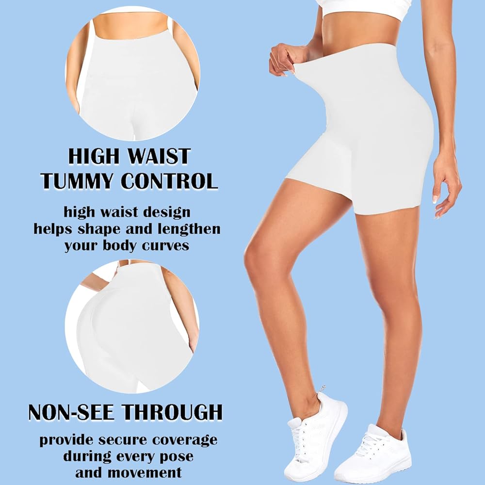 Tummy Control Fitness Athletic Workout Running Yoga Gym Shorts - CosComme Finds