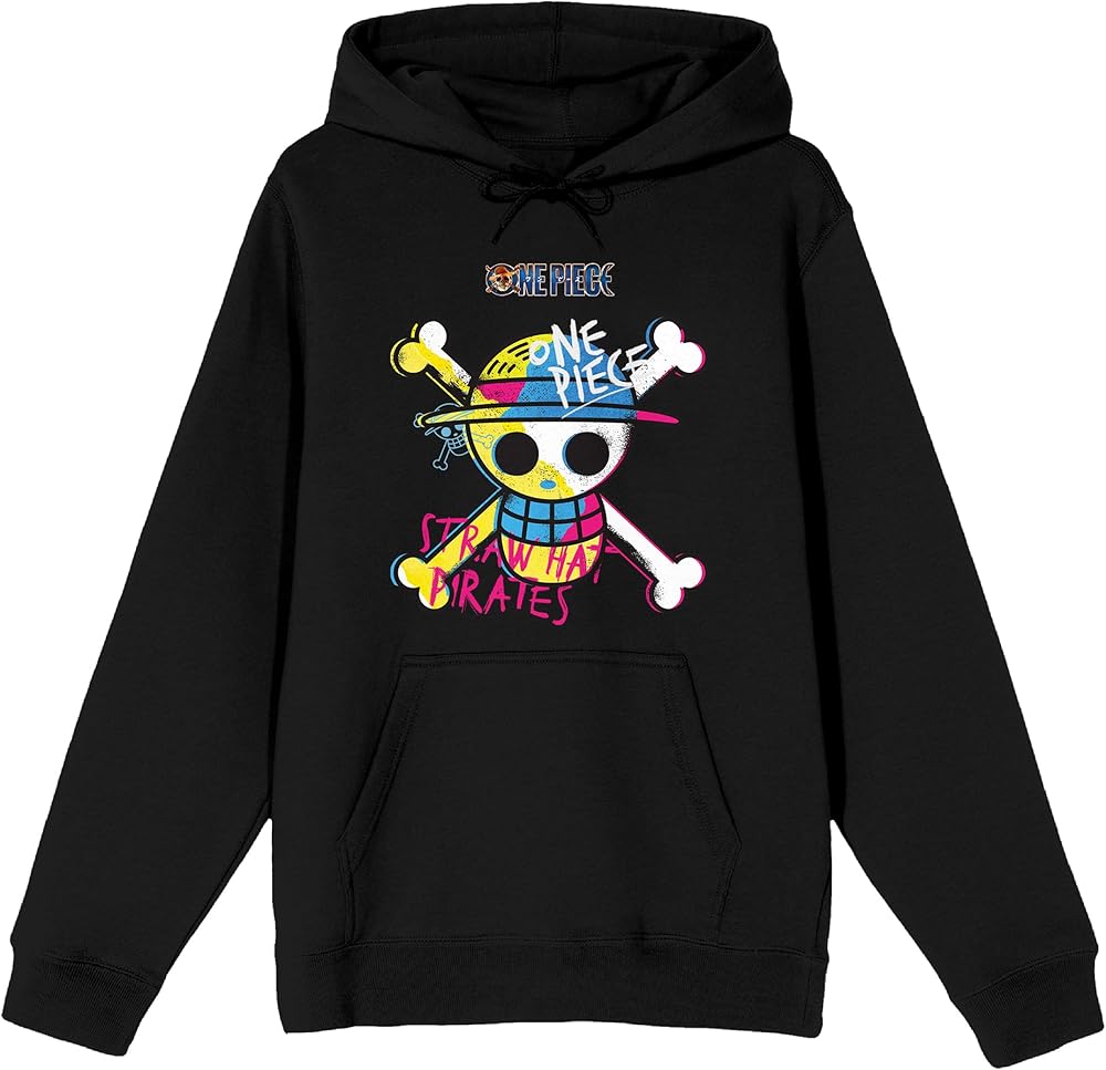 Bioworld One Piece Straw Hat Pirates Black Hoodie - CosComme Finds