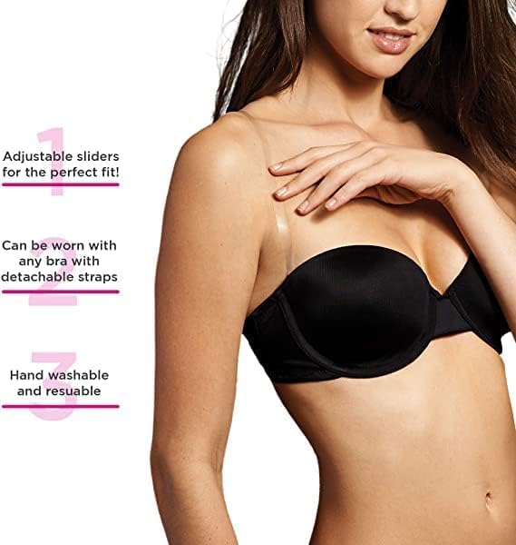 GUKOY Clear Bra Strap Invisible Adjustable Shoulder Strap - CosComme Finds