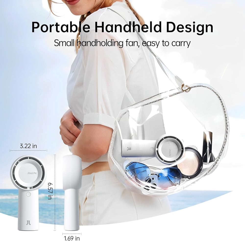 JISULIFE Portable Handheld Turbo Fan - CosComme Finds