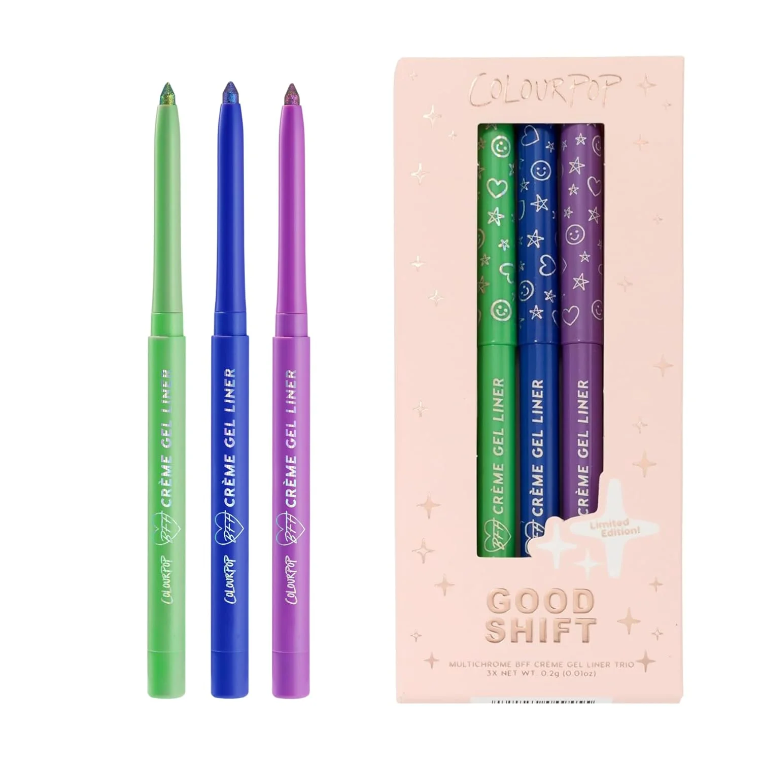 ColourPop BFF Crème Gel Waterproof Chrome Eyeliner Kit - CosComme Finds