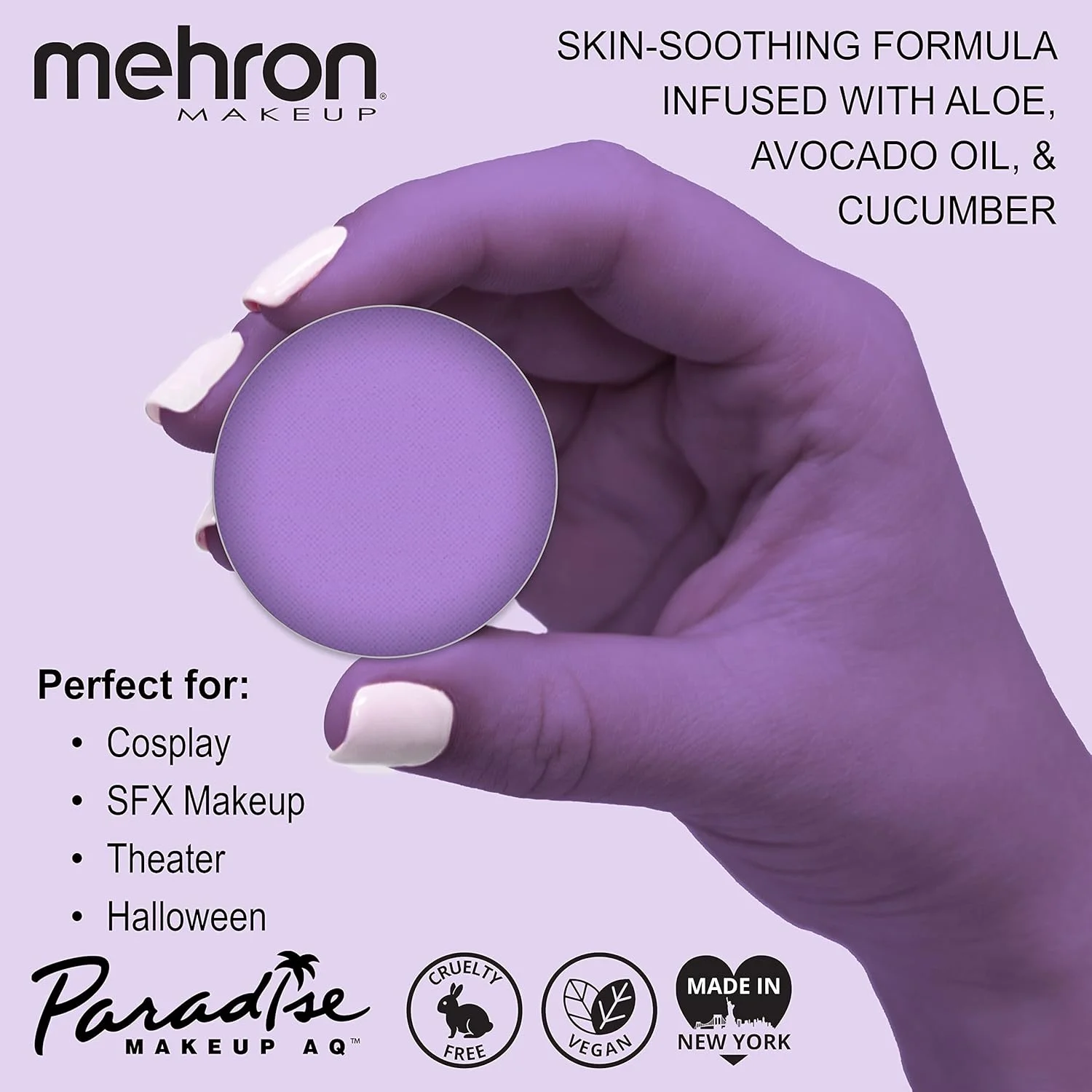 Mehron Paradise AQ Face & Body Paint - Purple - CosComme Finds