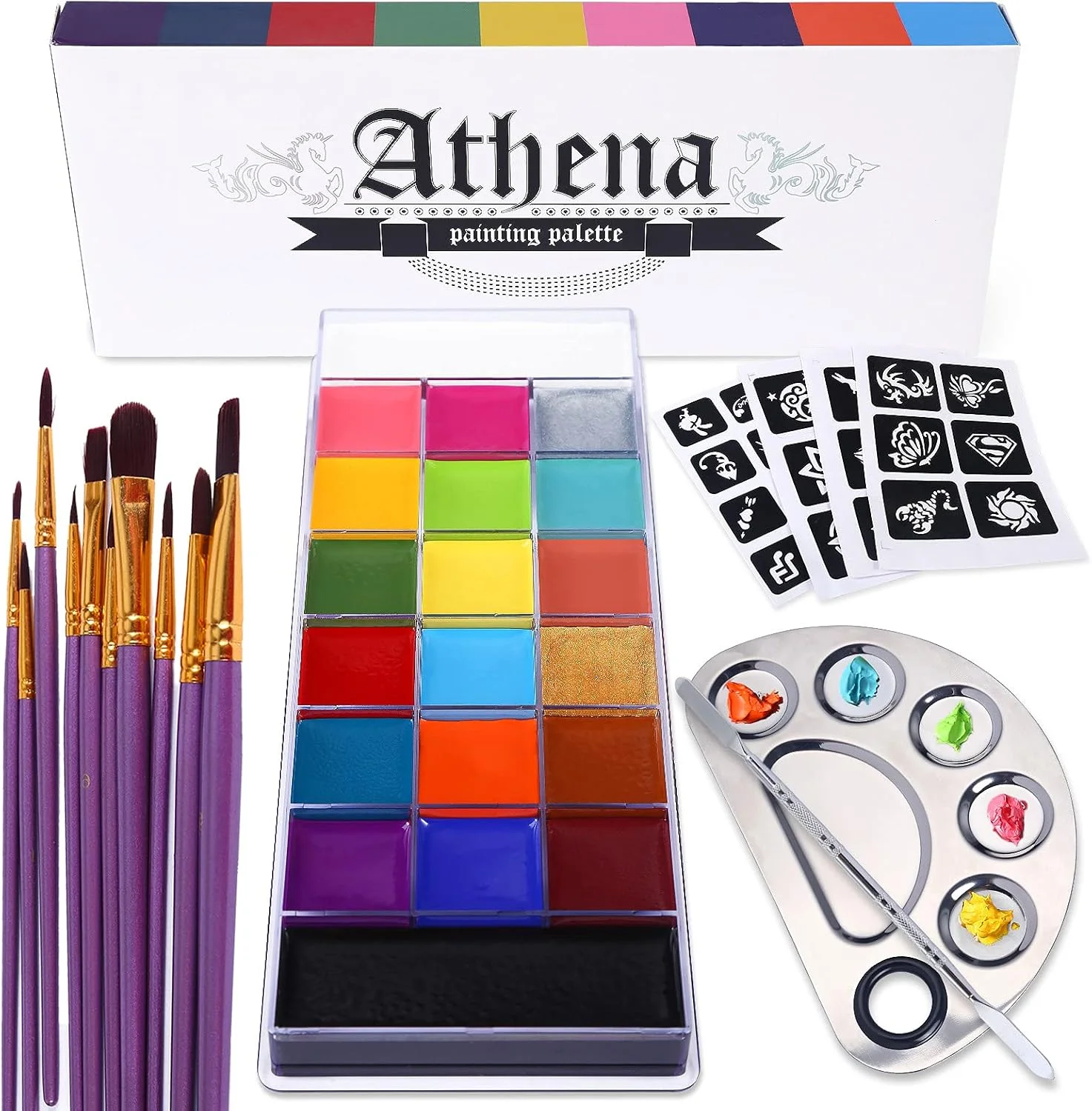 UCANBE Athena Face Body Paint Oil Makeup Set - CosComme Finds