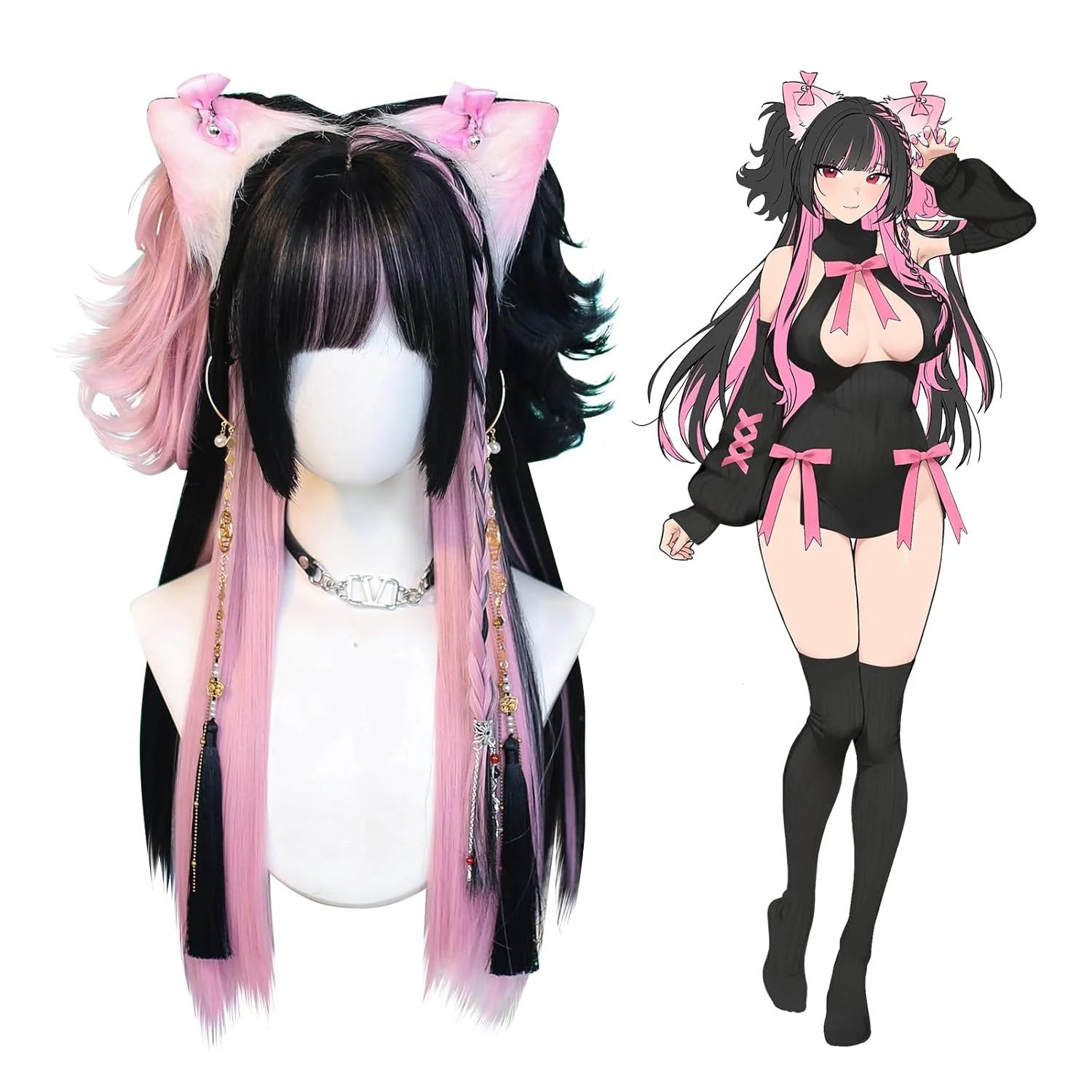 KORURACLUB Gradient Pink Cosplay Wig - CosComme Finds