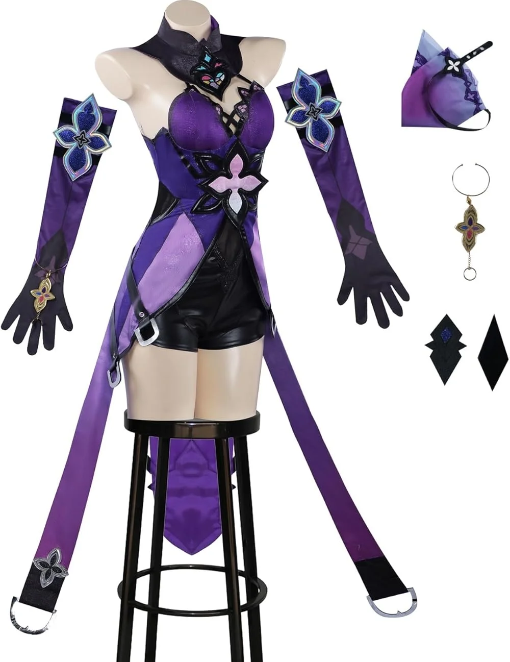 Helltaker Purple Costume Full Suit with Accessory - CosComme Finds